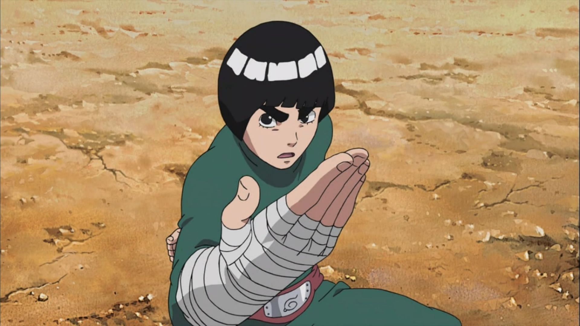 Rock Lee as seen in the Naruto anime (Image via Studio Pierrot)