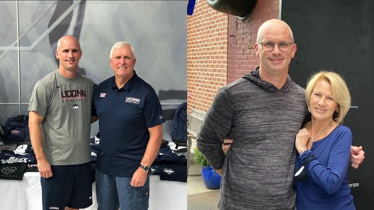 UConn HC Dan Hurley with his father and mother (Image credit: Instagram/@coachdanhurley)