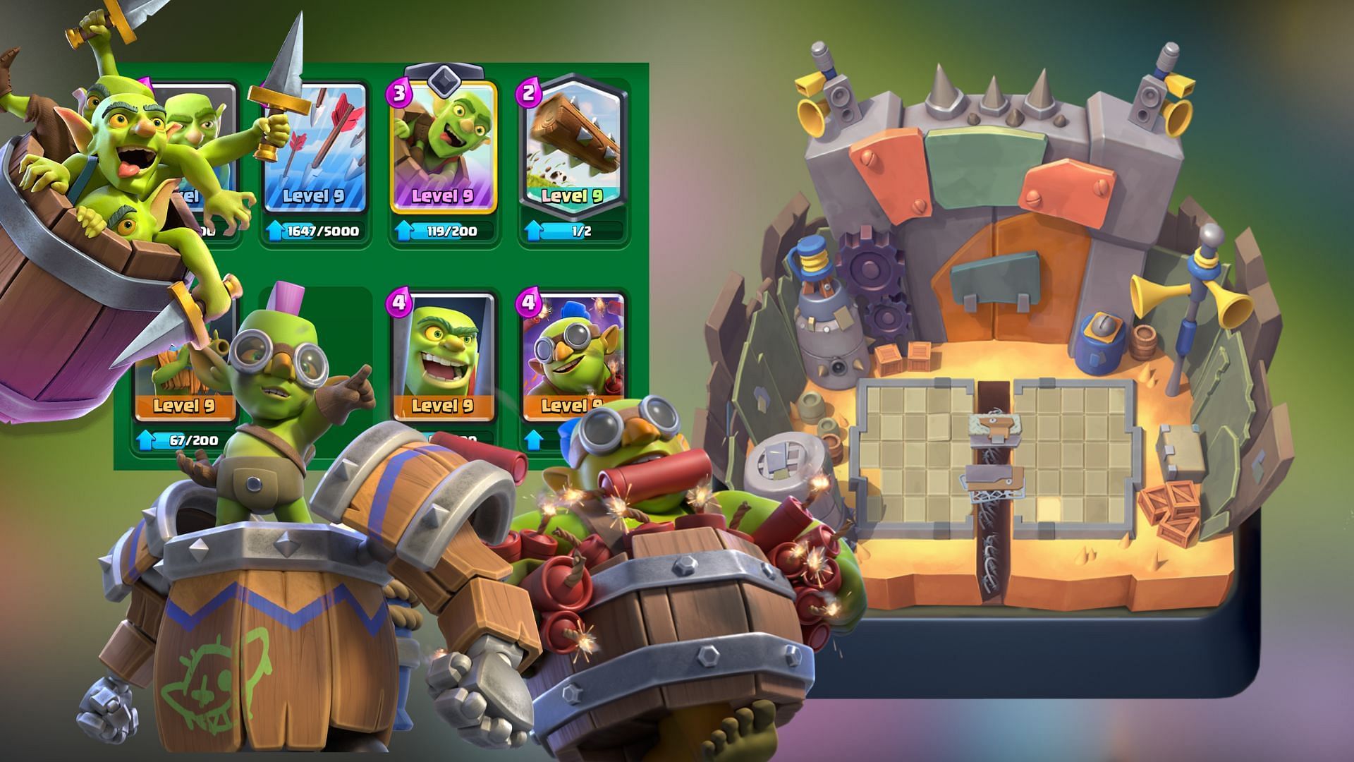 Best decks for Scrap Yard arena in Clash Royale (Image via SuperCell)