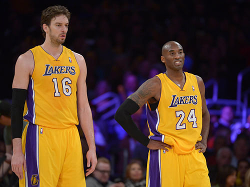 What did Pau Gasol say about Kobe Bryant putting him on the floor in the 2008 Olympics? (Photo: IMAGN)