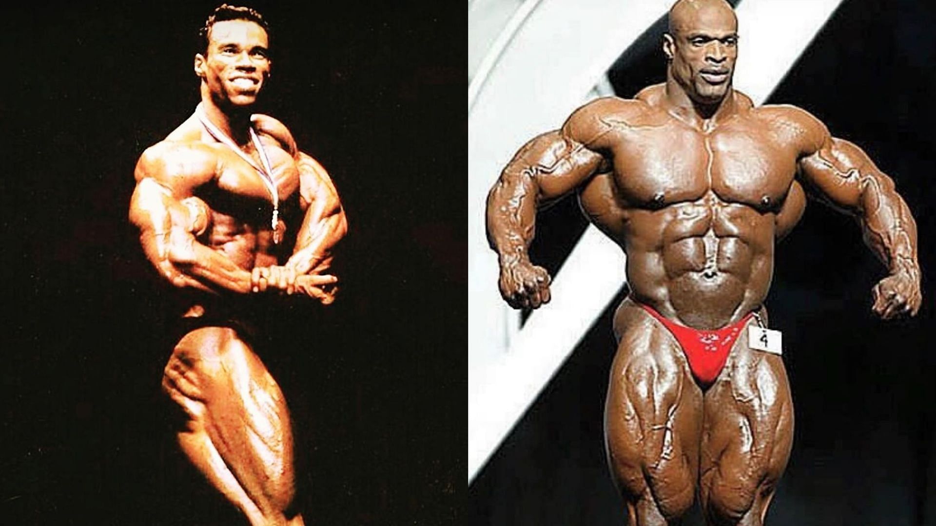 Kevin Levrone on the left and Ronnie Coleman on the right via @kevinlevrone and @ronniecoleman8 on Instagram