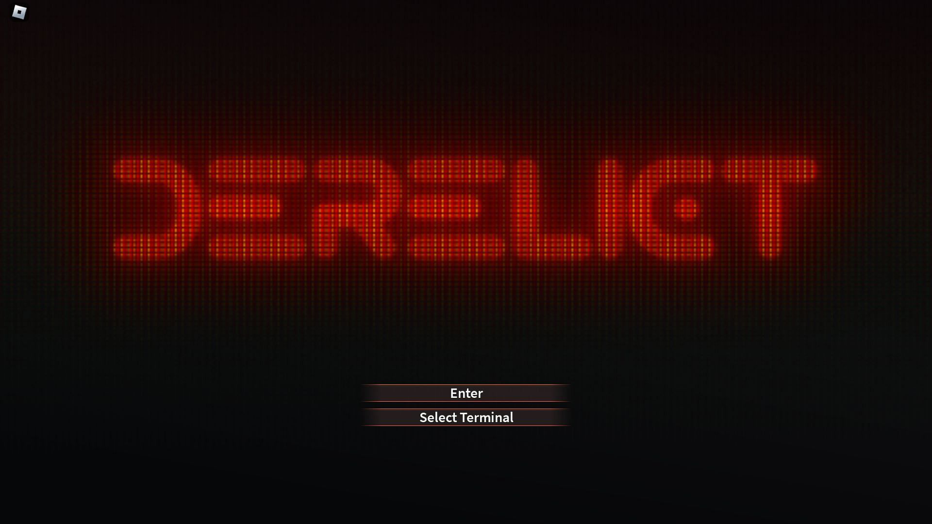 Derelict title screen (Image via Roblox)