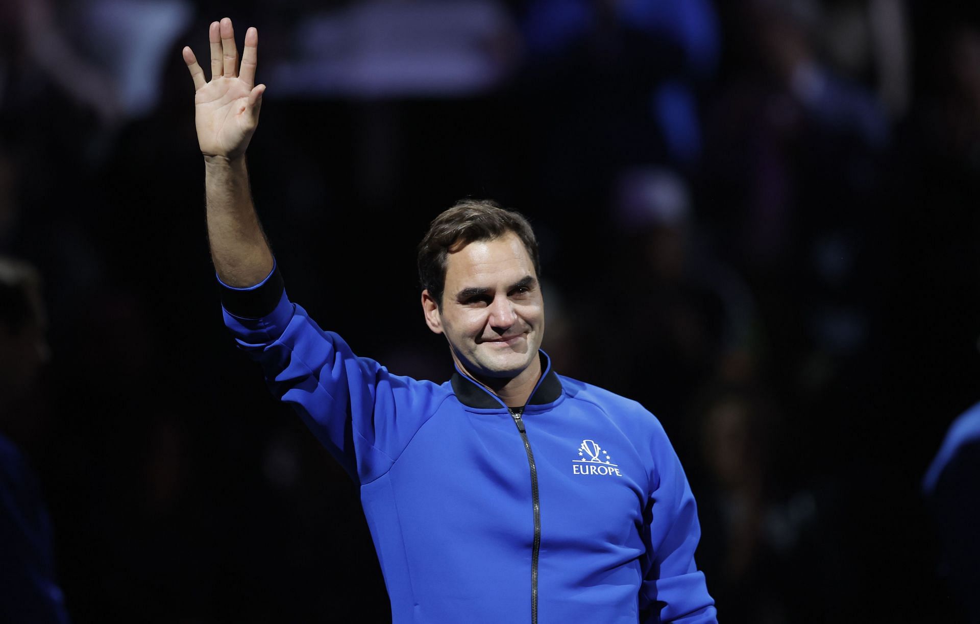 Roger Federer during his farewell at the Laver Cup 2022 | Getty