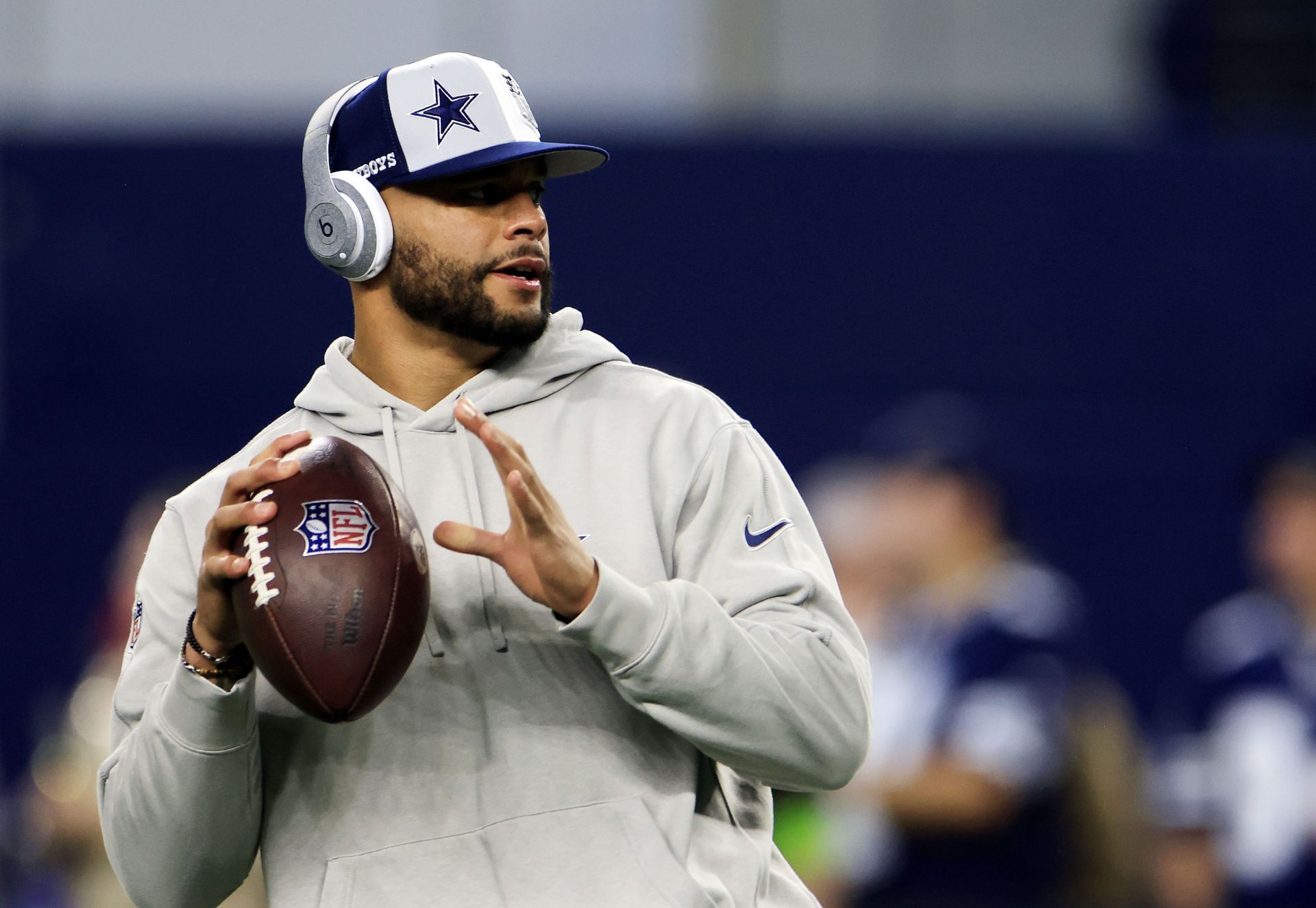 Dak Prescott at Seattle Seahawks v Dallas Cowboys