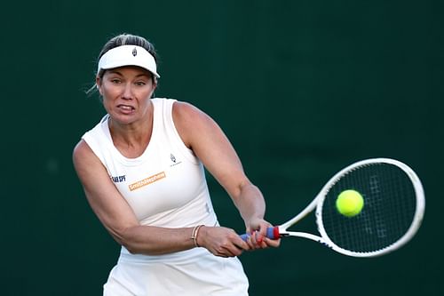 Danielle Collins at the 2024 Wimbledon. (Photo: Getty)