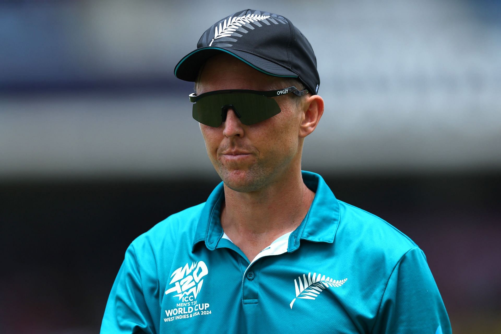 Trent Boult looks on during the ICC Men's T20 World Cup.