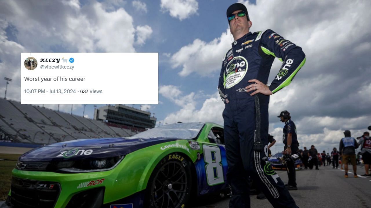 NASCAR fans bash Richard Childress Racing as Kyle Busch reports a steering issues during his practice at Pocono. (Image Source Getty &amp; X/vibewithkeezy)