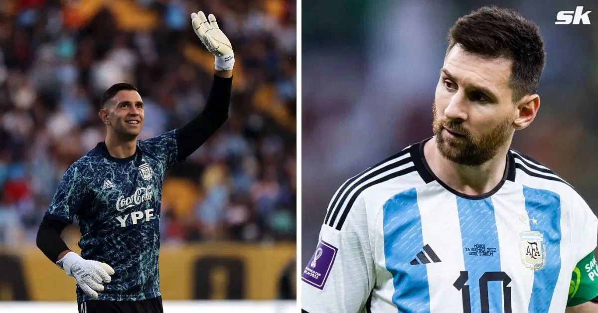 Lionel Messi on Emiliano Martinez