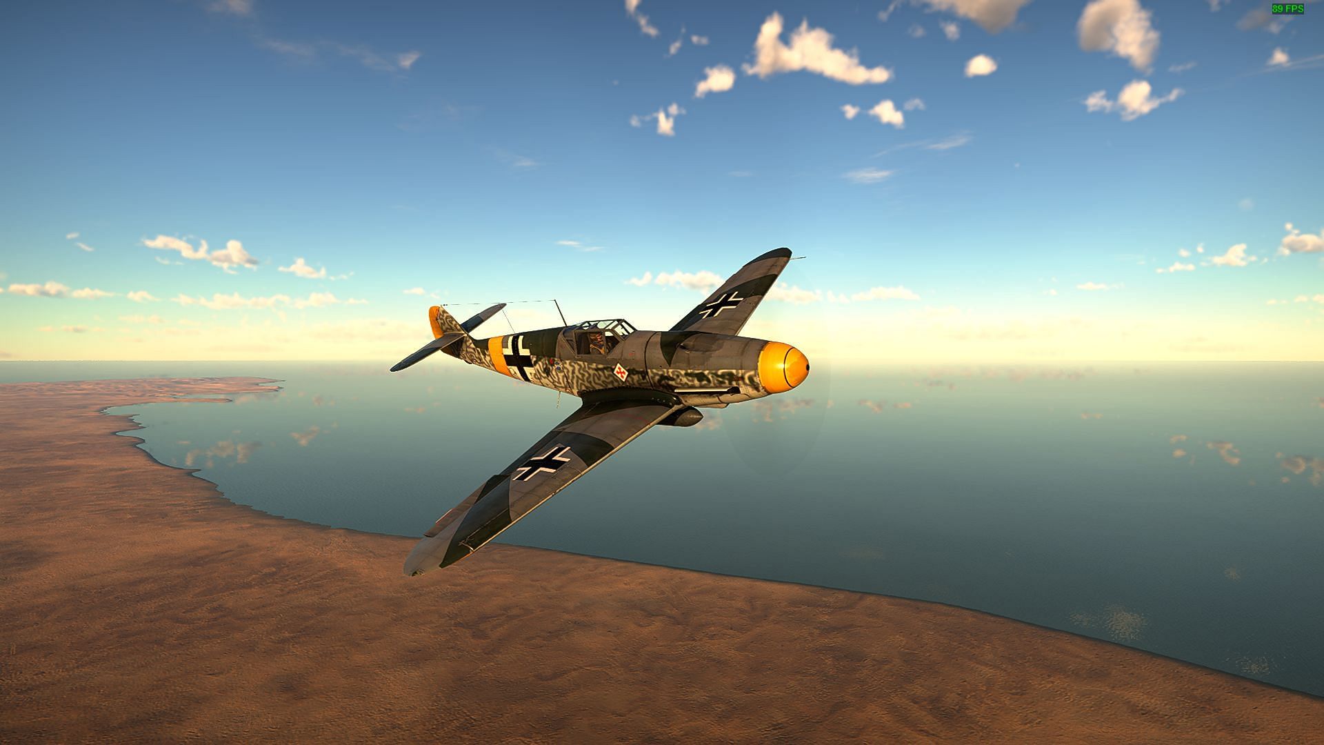 The Bf 109 F-4 in War Thunder (Image via Gaijin Entertainment)