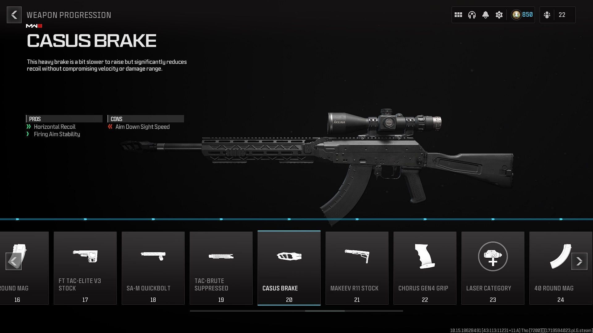 Guide to unlocking the Casus Brake in MW3 and Warzone (Image via Activision)