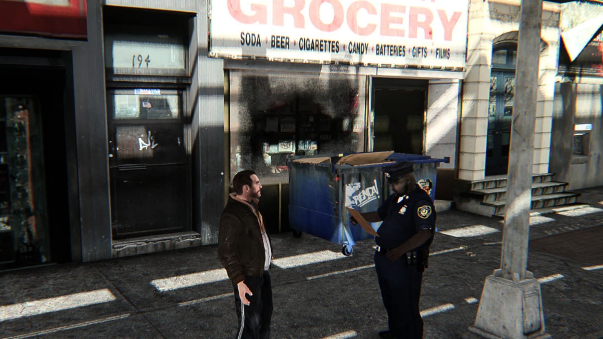 The 1 Star Police Ticket mod in action (Image via nexusmods.com)