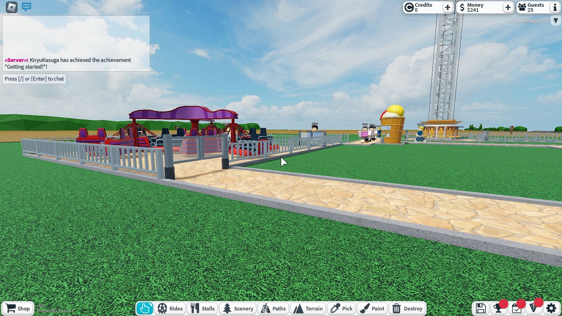 Twister, an Intense ride (Image via Roblox)