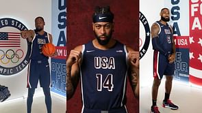 Watch: LeBron James playfully shoves away a microphone while talking to Anthony Davis and Kevin Durant during Team USA practice