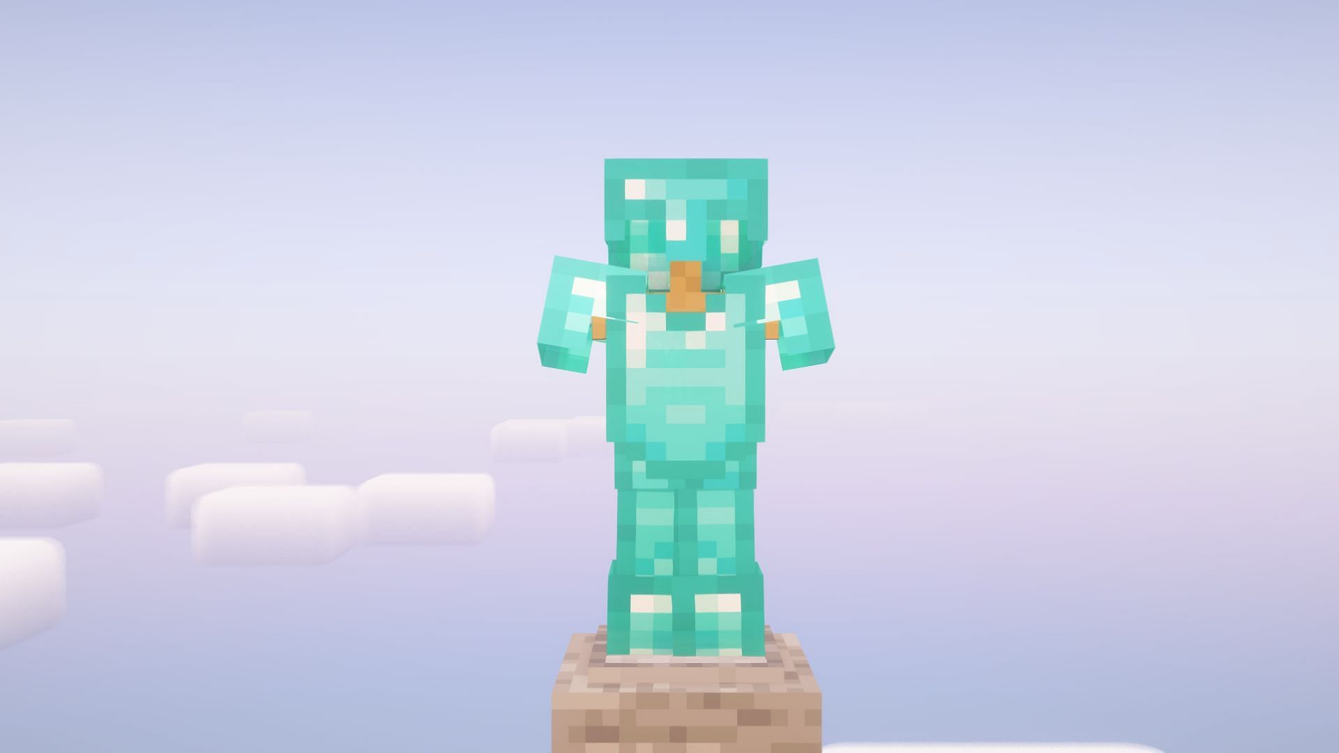 Diamond armor is arguably the most famous in the game. (Image via Mojang Studios)