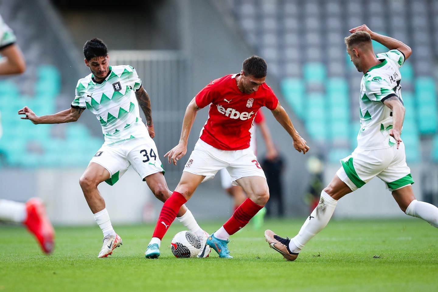 A friendly match between CSKA 1948 and Olympia Ljubljana