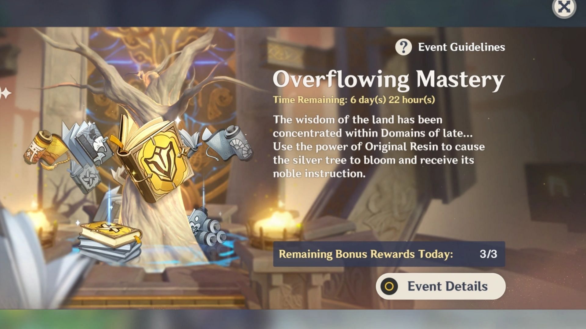 Overflowing Mastery (Image via HoYoverse)