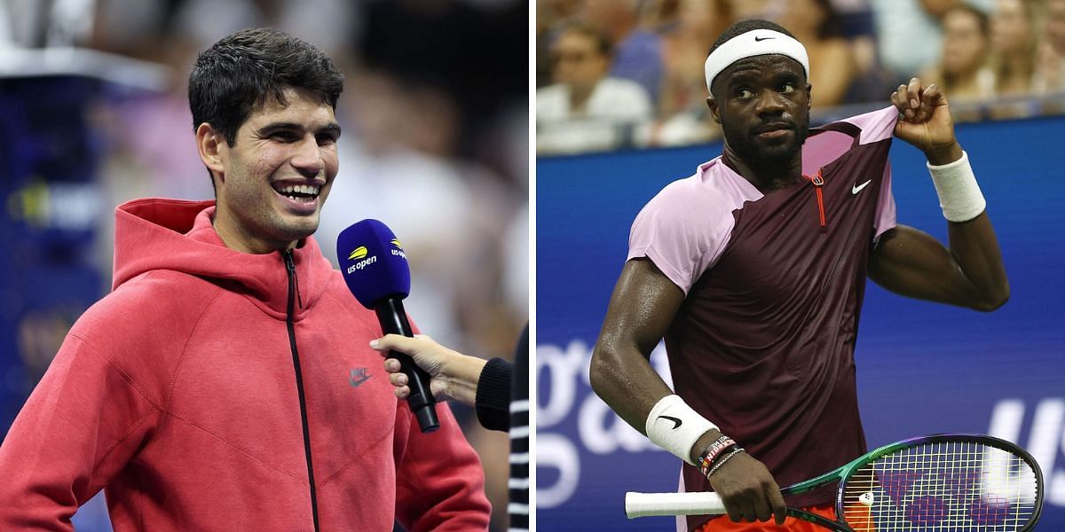 Carlos Alcaraz (L) and Frances Tiafoe (R) | Source: Getty