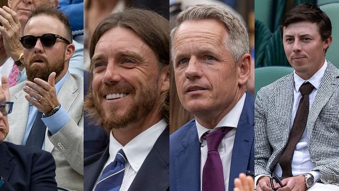 Ryder Cup winning stars Tommy Fleetwood, Shane Lowry and others attend the 2024 Wimbledon Grand Slam