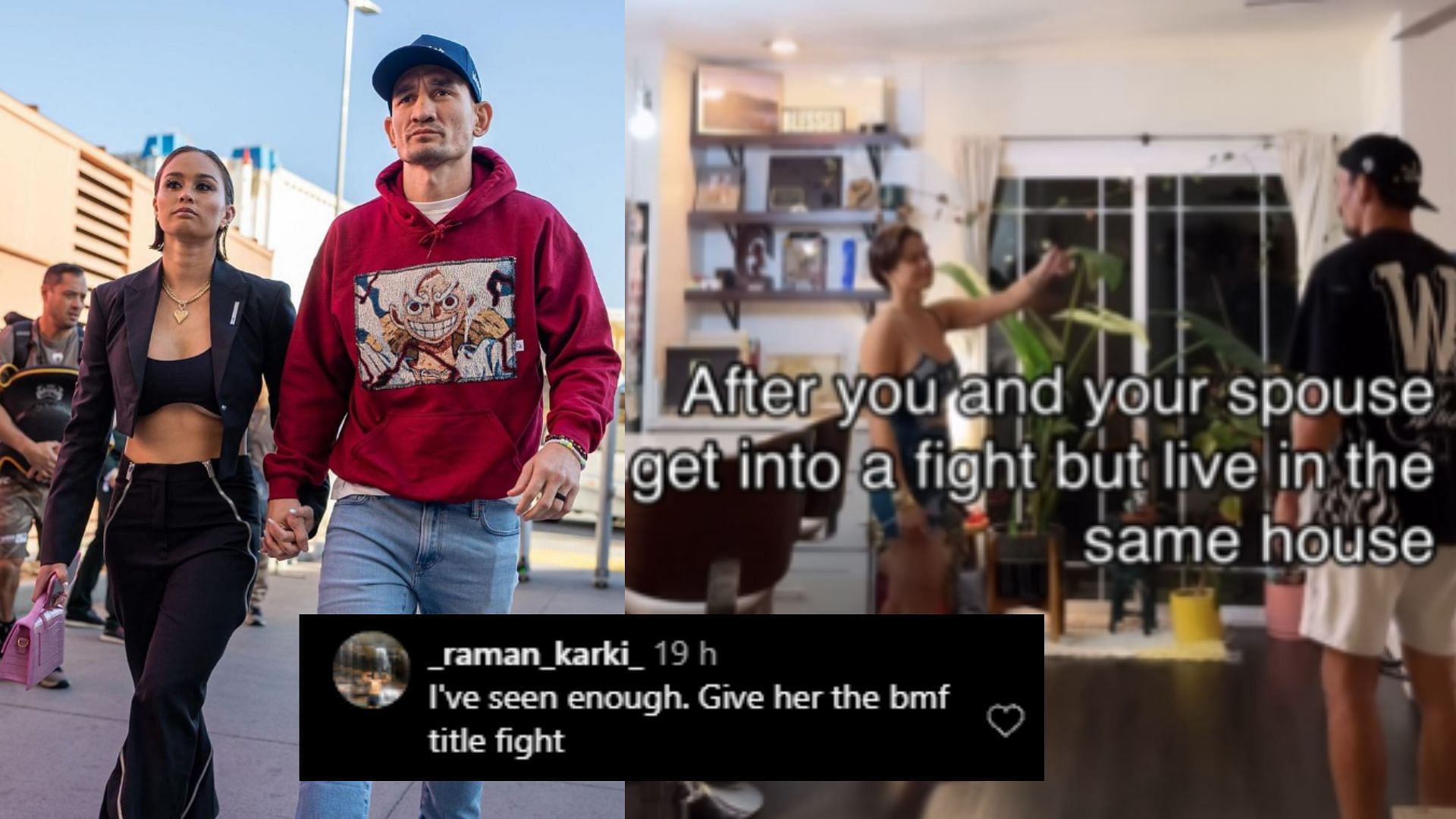 Fans react to Max Holloway and Alessa Quizon