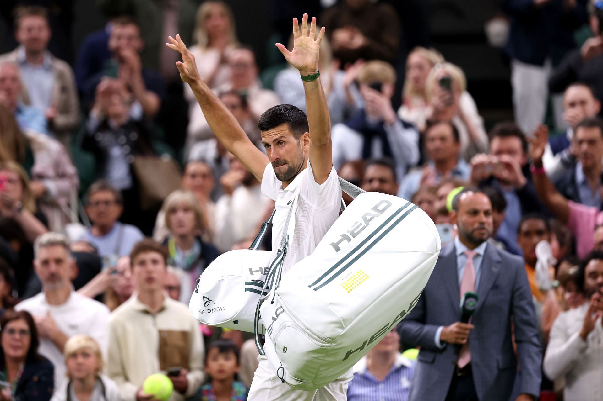 Novak Djokovic at The Championships - Wimbledon 2024.