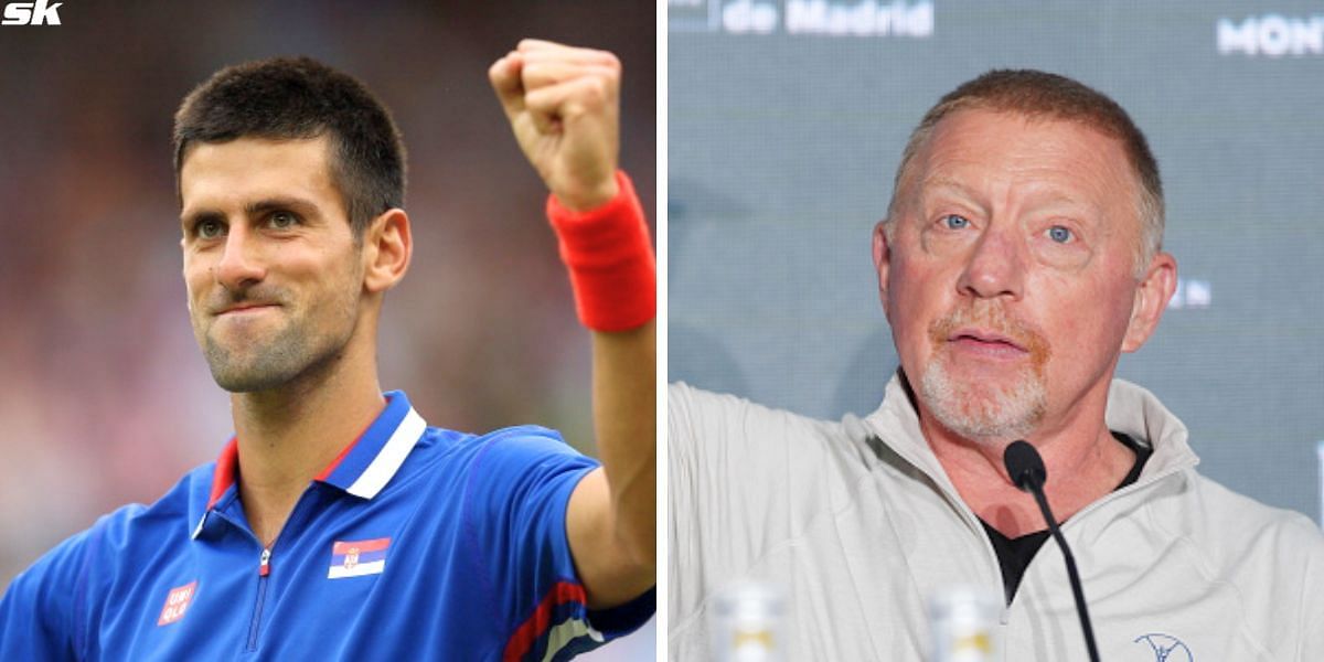 Novak Djokovic (L) and Boris Becker (R) [Image Source: Getty Images]