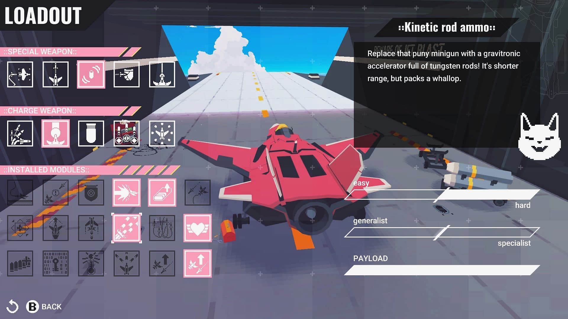 Jet Lancer&#039;s plane upgrade screen (Image via Code Wakers)