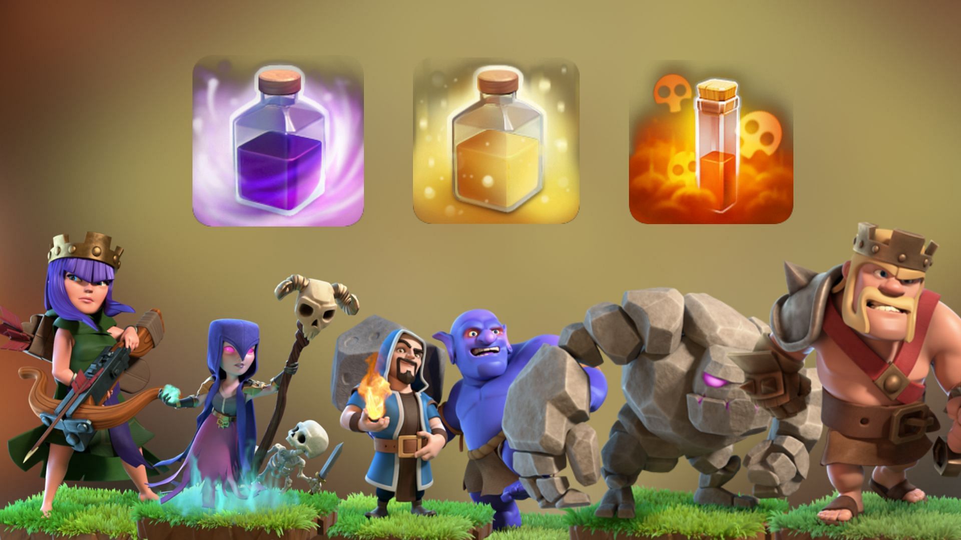 Town Hall 10 BoWitch attacking strategy in Clash of Clans (Image via SuperCell)