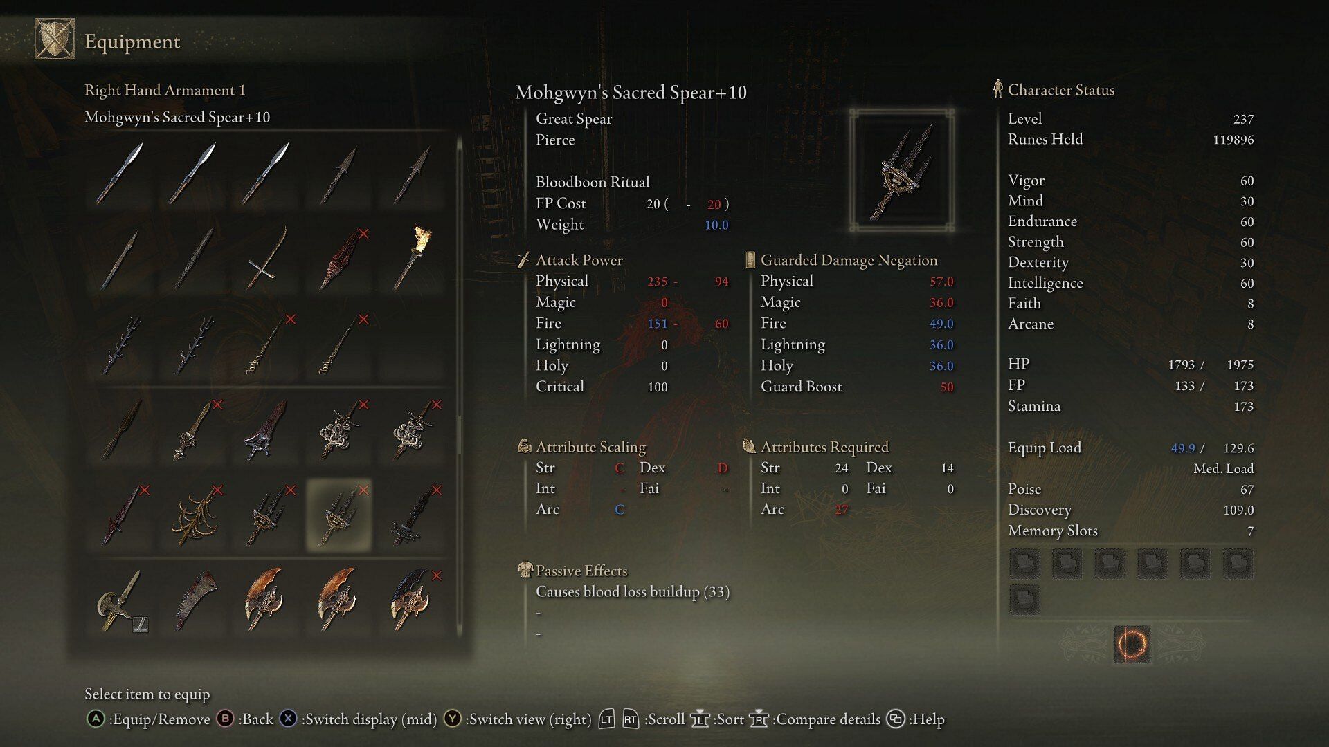 Mohgwyn&#039;s Sacred Spear is the best choice to &quot;cheese&quot; the final boss of Elden Ring Shadow of the Erdtree (Image via FromSoftware)