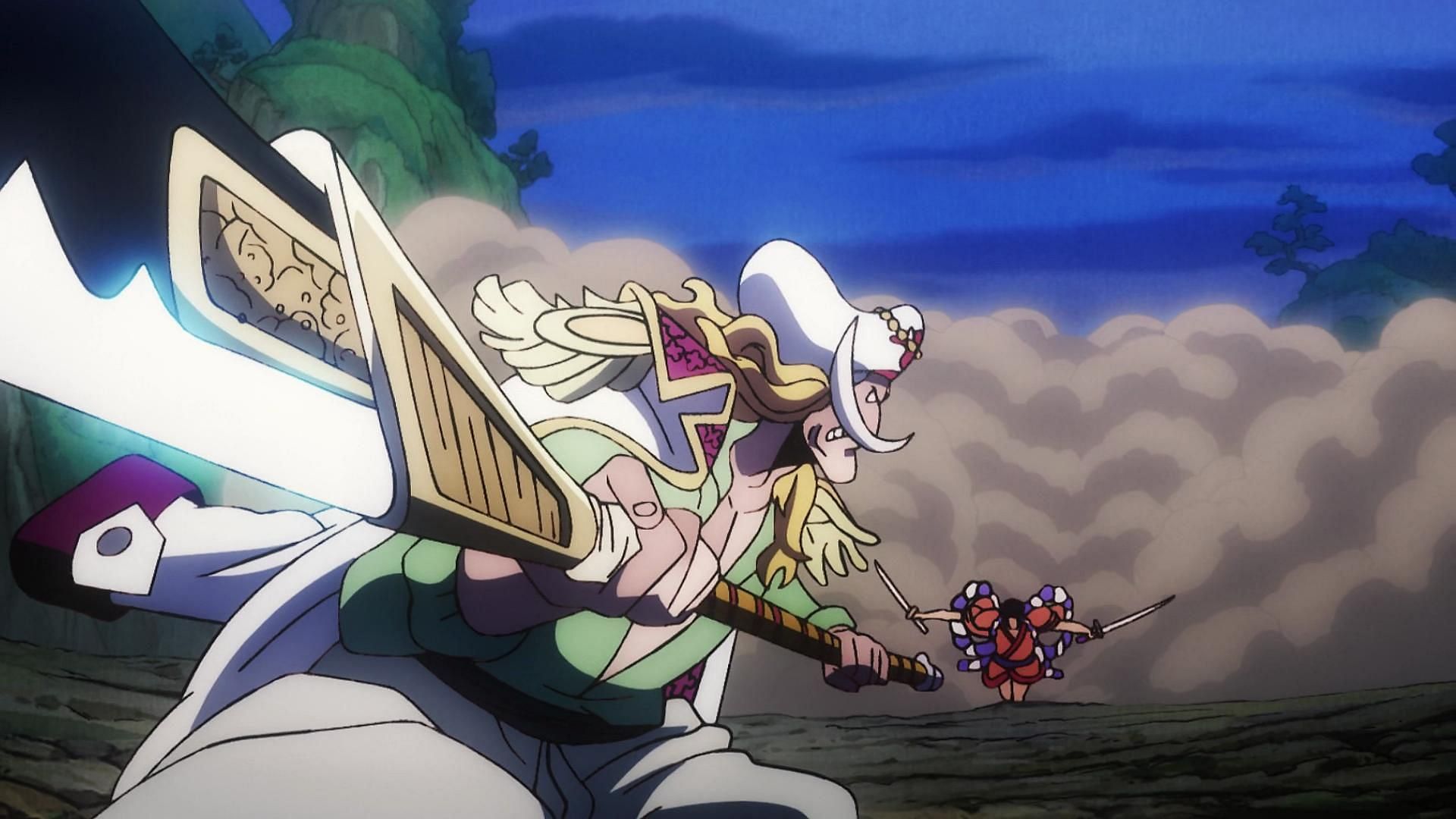 Whitebeard wielding Murakumogiri in One Piece (Image via Toei Animation)