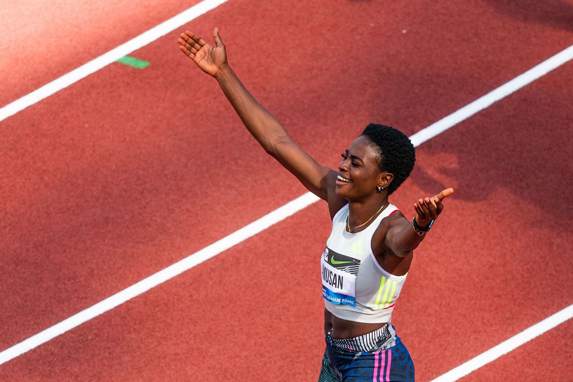 Tobi Amusan in action for Nigeria (IMAGE: GETTY)