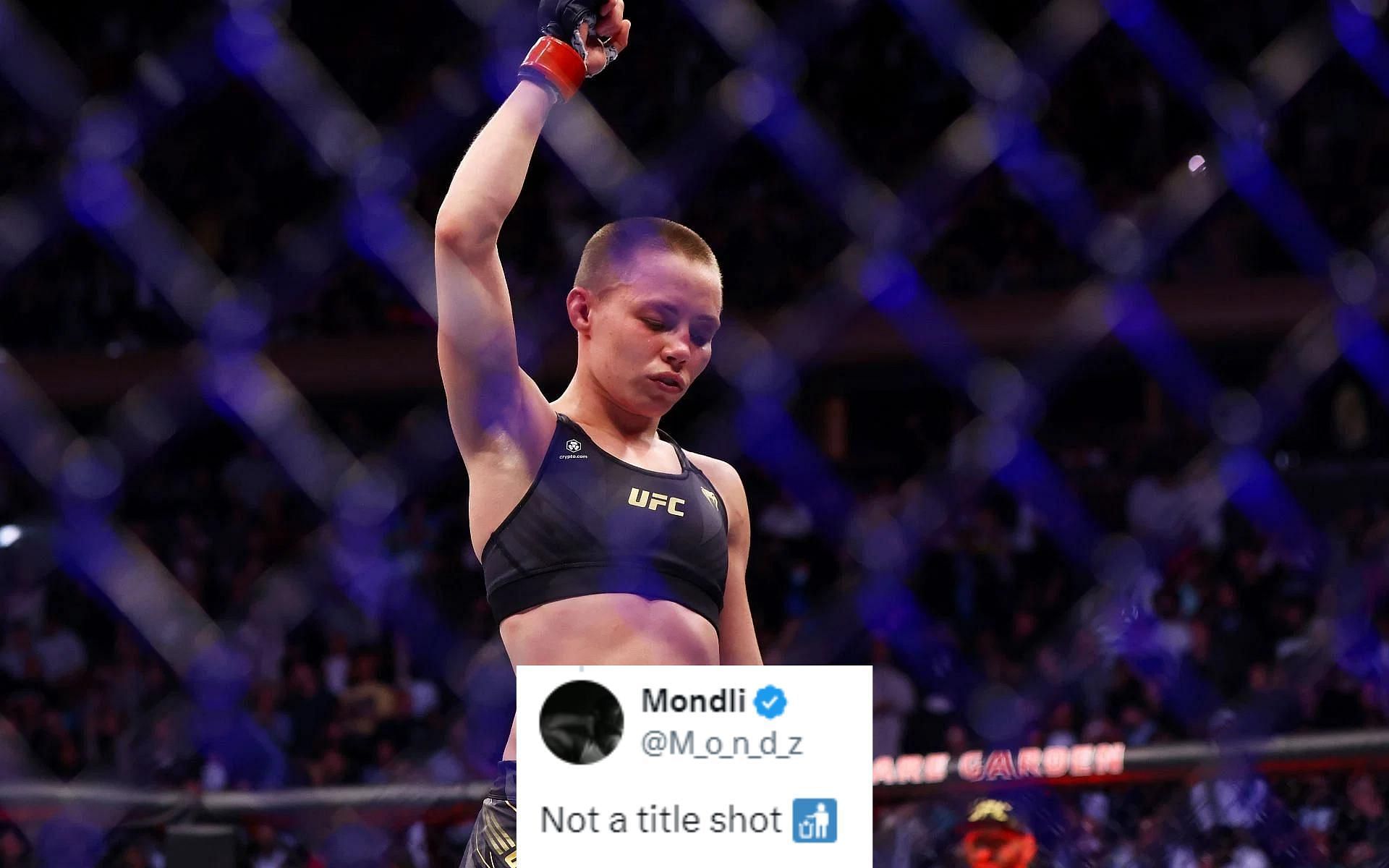 Rose Namajunas emerges victorious at UFC Denver [Image courtey: Getty]