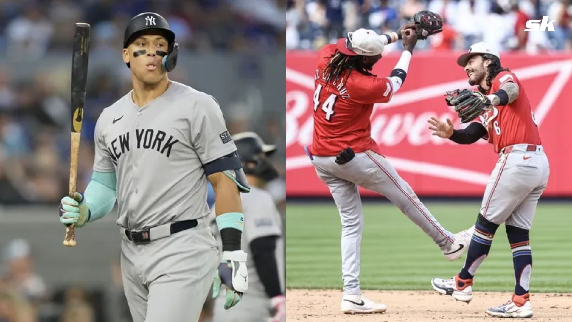 New York Yankees Star Aaron Judge &amp; Cincinnati Reds Sluggers Elly De La Cruz &amp; Jonathan India 