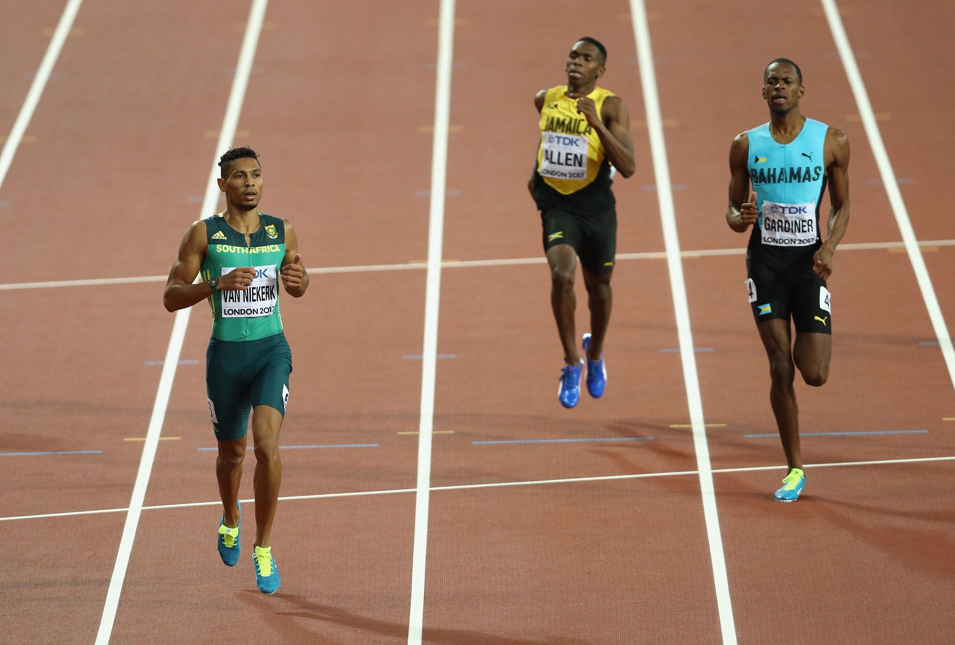 van Niekerk competing at the World Championships 2017 [Image Source: Getty]