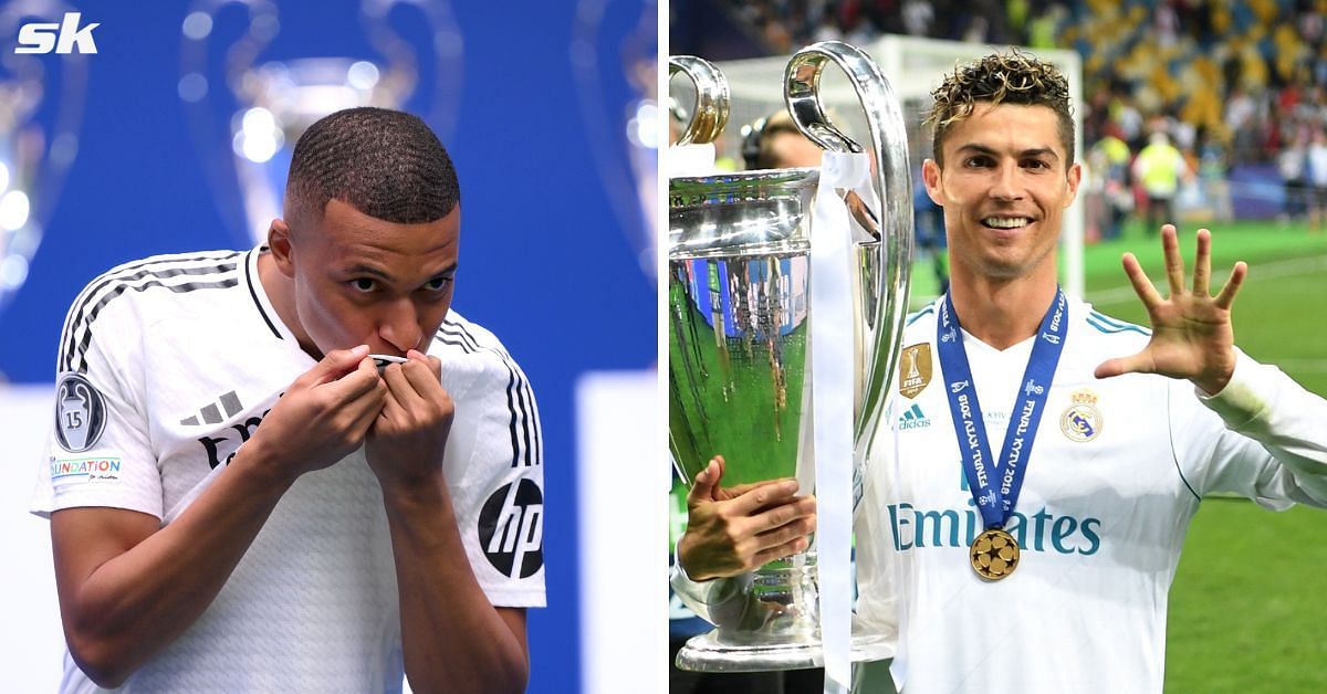 Kylian Mbappe (left) and Cristiano Ronaldo