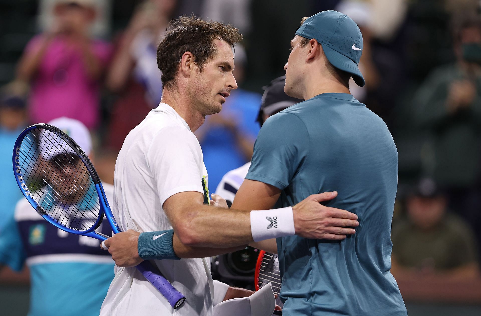 Andy Murray and Jack Draper at the BNP Paribas Open - Day 8