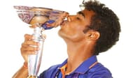 Rajvardhan Hangargekar kissing the ICC Under-19 Cricket World Cup 2022 title (Image Credits: Rajvardhan Hangargekar's Instagram)