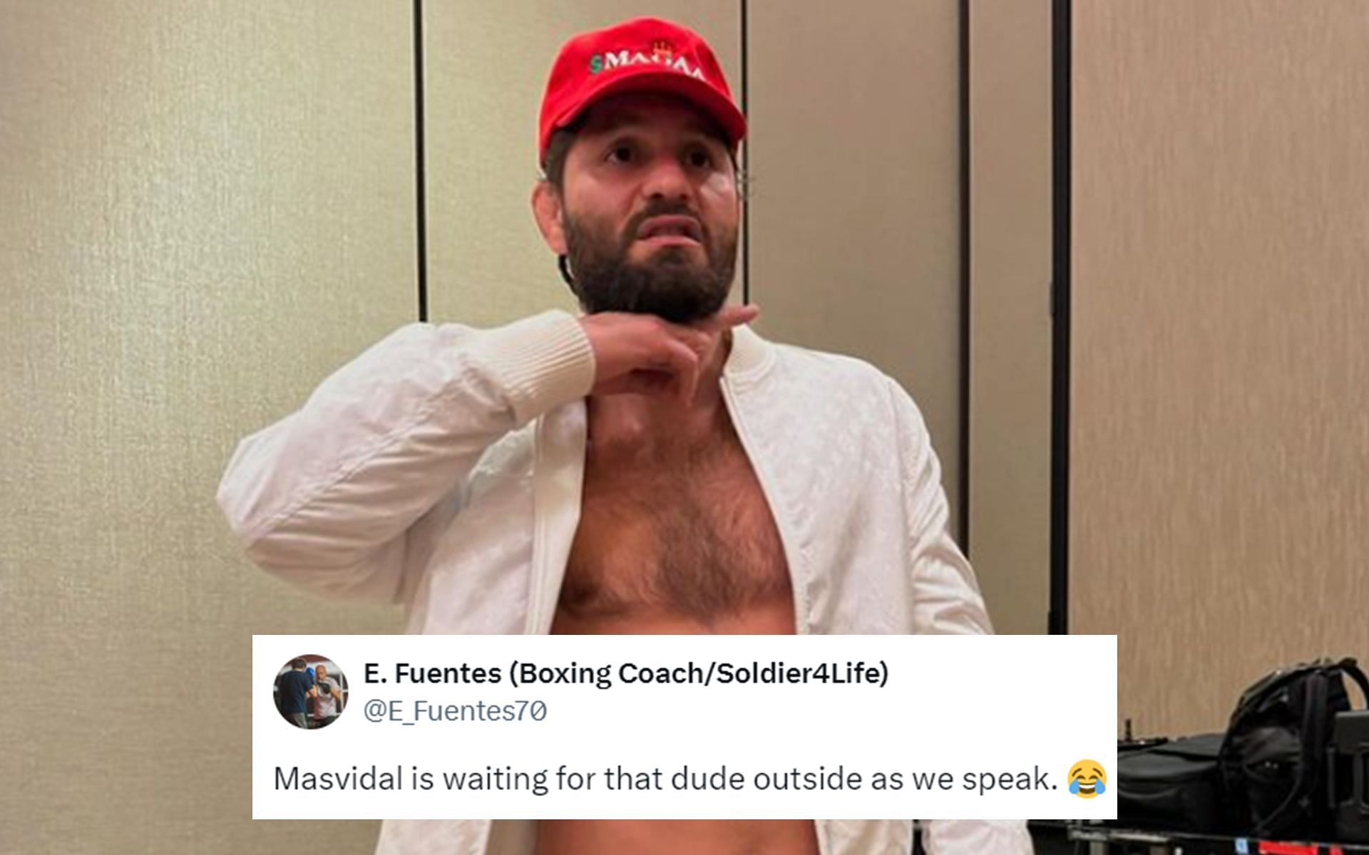 Fans sided with Jorge Masvidal after a fan heckled him at the recent boxing event. [Image courtesy: @gamebredfighter on Instagram]