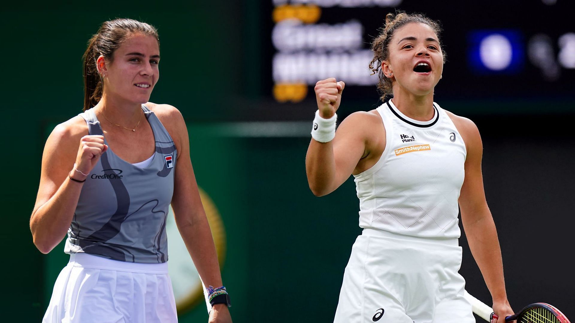 Emma Navarro and Jasmine Paolini will meet in the quarterfinals of Wimbledon 2024. (Photos: Getty)