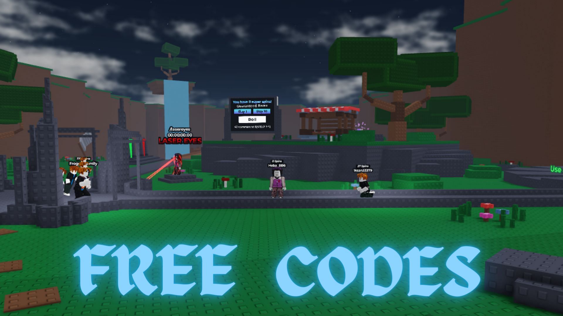 There are many free active codes in Admin RNG (Image via Roblox || Sportskeeda)