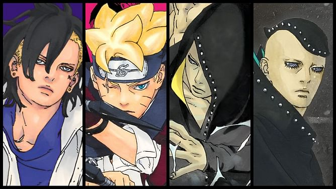 Boruto: Two Blue Vortex chapter 12: Kawaki assists Boruto and Sarada as Jura retrieves Hidari's Thorn Soul Bulb