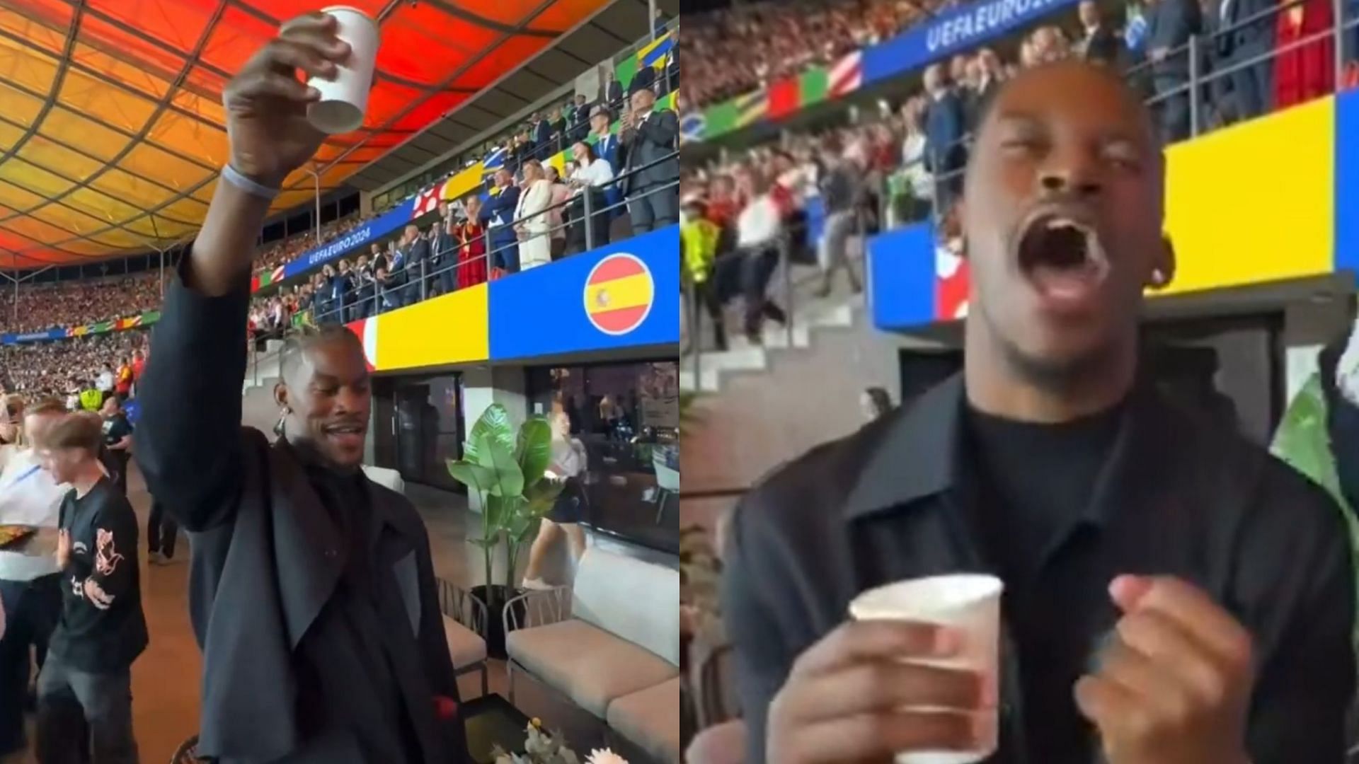 Jimmy Butler belts out victory song following Spain