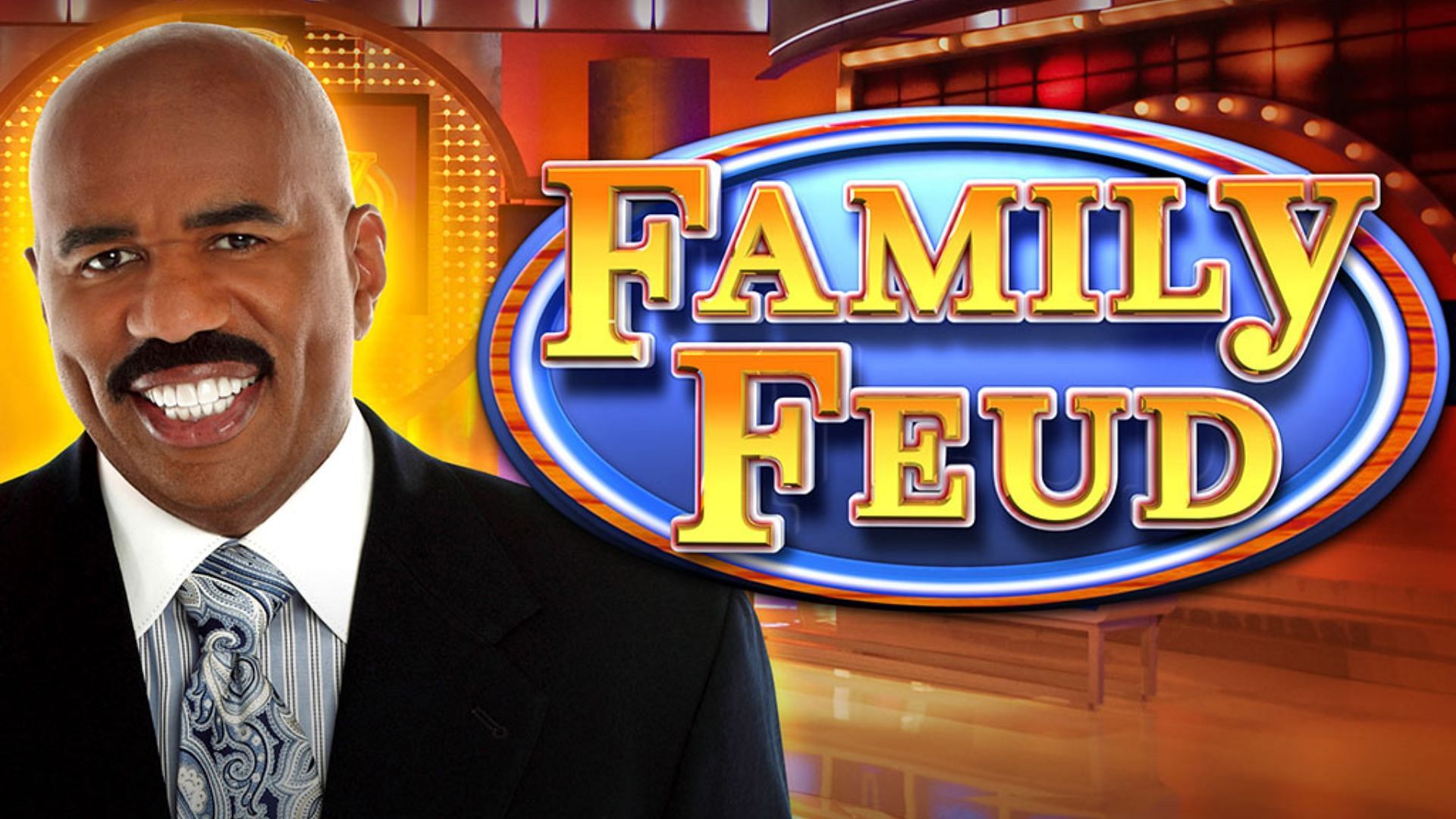 Steve Harvey in Family Feud (Image via Game Show Network)