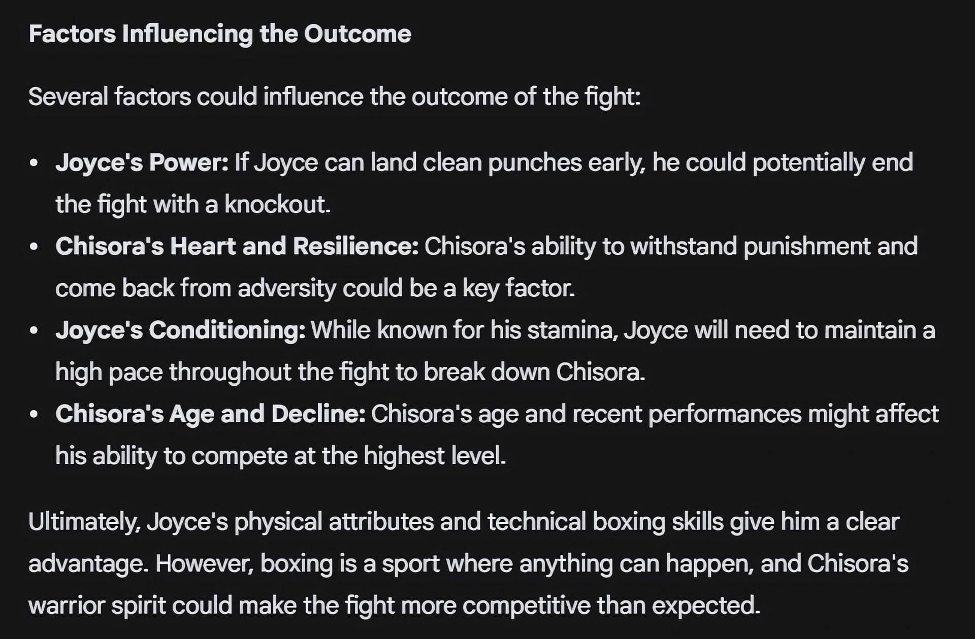 We Asked AI To Predict The Winner Of Joe Joyce Vs. Derek Chisora (and ...