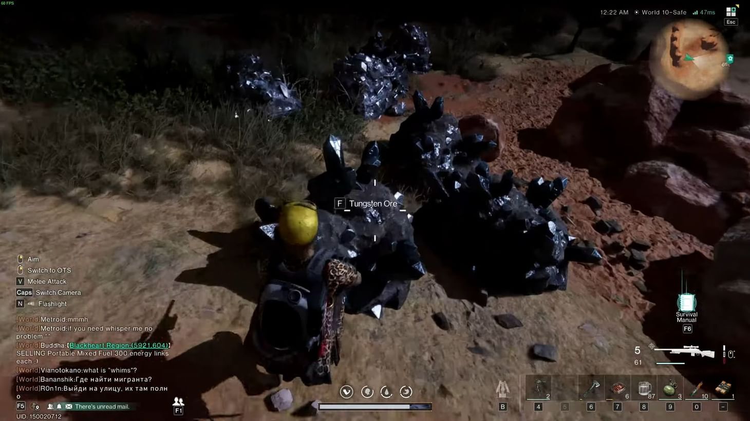 How to get Tungsten Ore in Once Human