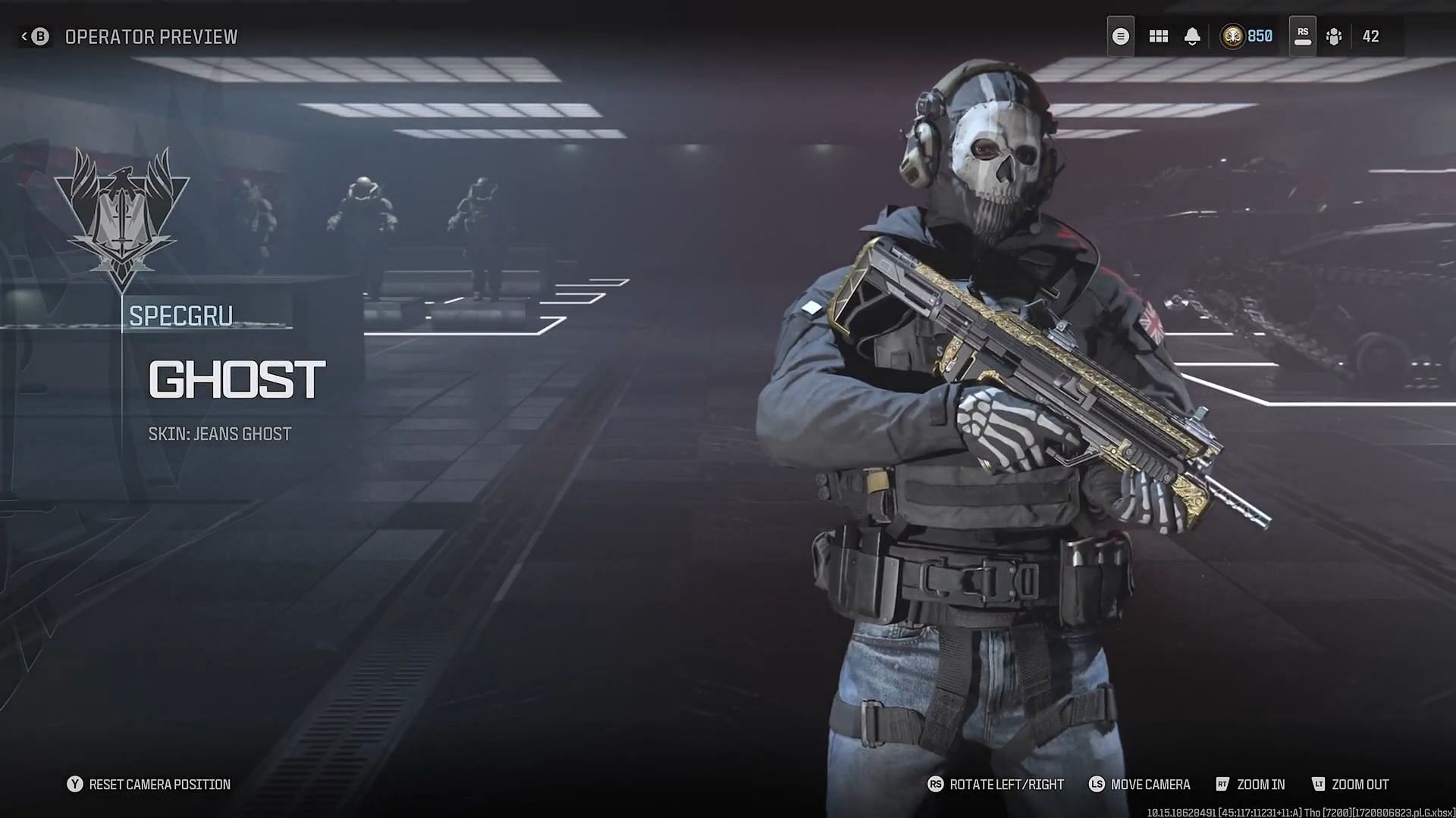 Jeans Ghost Operator skin in MW3 and Warzone (Image via Activision)