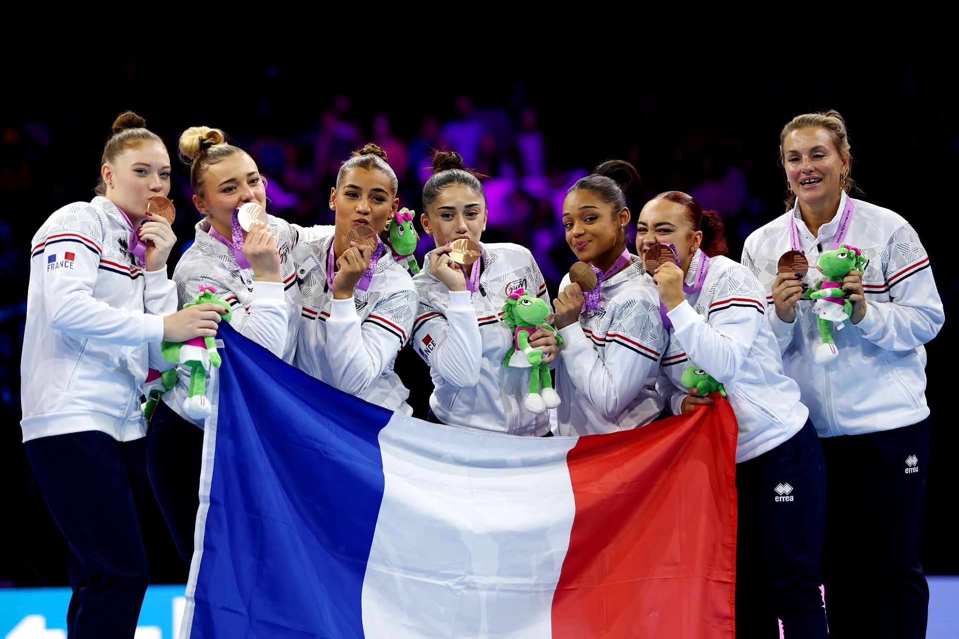 Team France with their bronze medal at 2023 Artistic Gymnastics World Championships [Image Source: Getty]