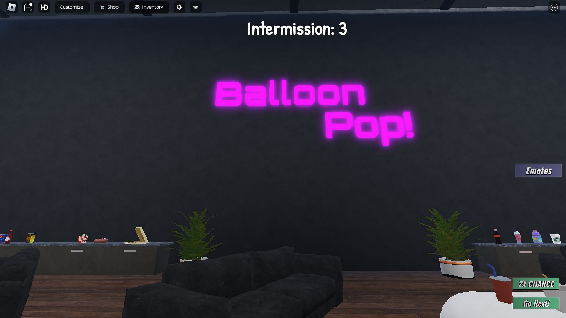 Balloon Pop gameplay (Image via Roblox)