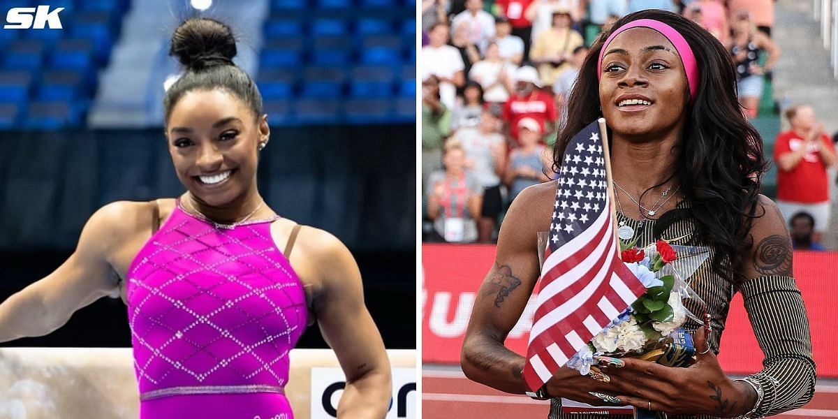 Simone Biles and Sha&rsquo;Carri Richardson