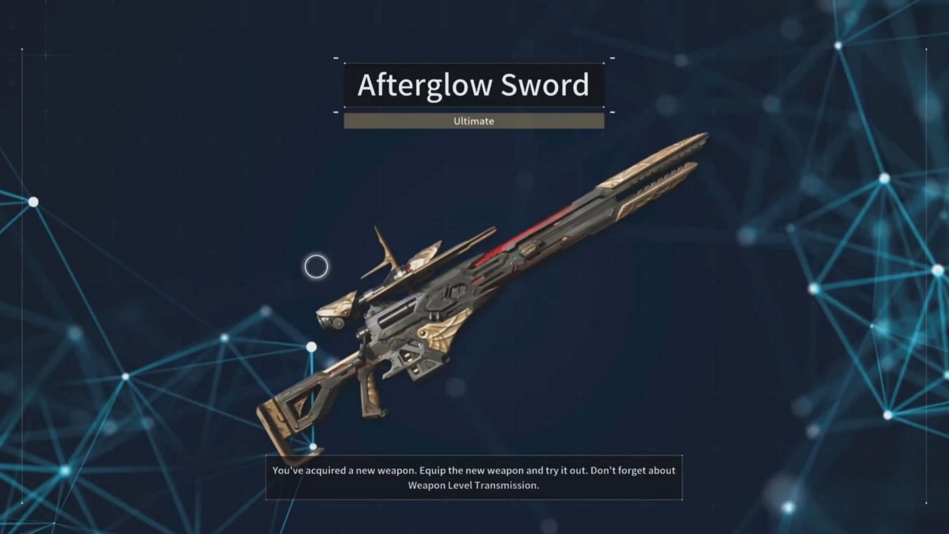 First Descendant Afterglow Sword