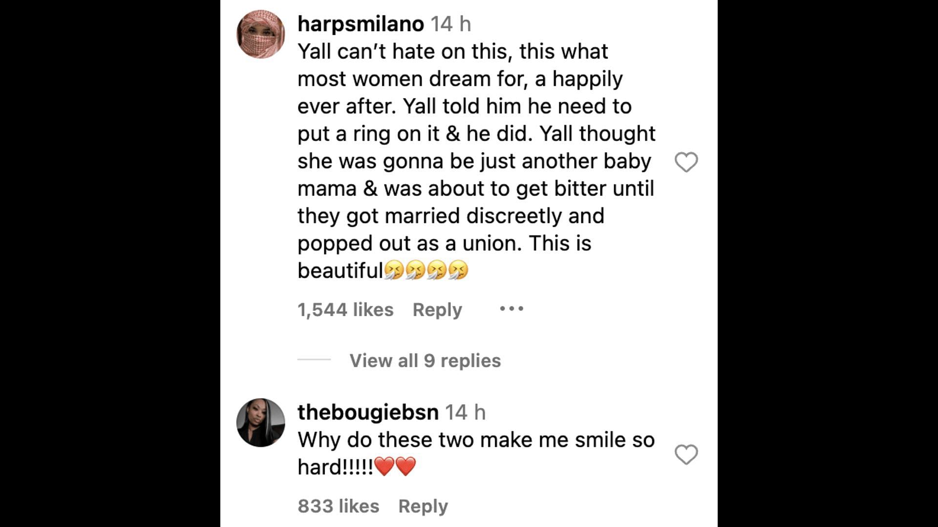 Details explored as social media users react to couple&#039;s baby shower pictures. (Image via @TheShadeRoom/ Instagram)